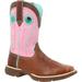 Lady Durango Women's Chestnut & Pink Rose Western Boot