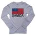 Samoa Flag - Special Vintage Edition Men's Long Sleeve Grey T-Shirt