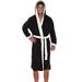 QQtangYA Men'S Winter Plush Lengthened Shawl Bathrobe Home Clothes Long Sleeved Robe Coat