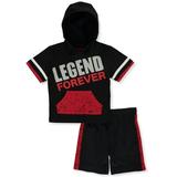 Quad Seven Baby Boys' Legend Forever 2-Piece Shorts Set Outfit (Toddler)