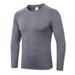 S-2XL Men's Quick-drying Fitness Long-sleeved Stretch Tight Sports Running Training Suit Breathable Sweat-wicking T-shirt Top