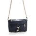 Pre-ownedRebecca Minkoff Womens Leather Solid Chain Strap Small Crossbody Handbag Blue