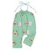 Multitrust Kids Jumpsuit, Avocado Print Sleeveless Strappy Romper Playsuits