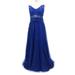 Bebiullo Women Formal Lace Blue Dresses Ladies Sleeveless Bridesmaid Long Party Ball Prom Gown Mesh Dress Female Slim Elegant Dress