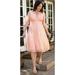 Kiyonna Mademoiselle Lace Cocktail Dress Pink