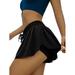 High Waist Baggy Oversized Loose Double Layer Shorts For Women Ladies Stretch Yoga Gym Running Bottom Legging Shorts Cycling Dance Shorts Hot Pants