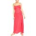 FREE PEOPLE Womens Pink Sleeveless Square Neck Maxi Sheath Dress Size: 6