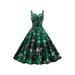 Women Summer Casual Hollow Out Halter Sleeveless Swing Dress Party Strappy Sundress