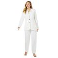 Jessica London Women's Plus Size Single Breasted Pant Suit Set