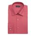 ALFANI Mens Red Patterned Collared Dress Shirt S 14/14.5- 32/33