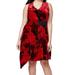 Rachel Rachel Roy NEW Red Womens 20W Plus Velvet Floral Sheath Dress