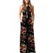 Sexy Dance Casual Beach Long Dress For Women Summer Kaftan Holiday Party Floral Maxi Dress Cocktail Party Evening Maxi Dress