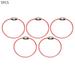 SANWOOD Key Ring 5/10Pcs Durable Steel Wire Rope Ring Connector Keychain Key Holder Hanging Cable