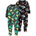 Child of Mine by Carter's Baby Toddler Boy Footed Microfleece Blanket Sleeper Pajamas, 2-Pack