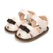 Sandals For Kids Shoes Toddler Girls Boys Sandals Princess PU Leather Baby Boys Sandals Beige