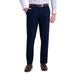 Men's Haggar Iron Free Premium Khaki Straight-Fit Flat Front Perfect Fit Waistband Casual Pant Navy