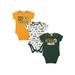 NFL Green Bay Packers Baby Short Sleeve Bodysuits, 3pk