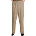 Viviana Women's Plus Size Elastic Waist Pull-On Shaped Fit Dress Pants with Pockets - Khaki - 16W