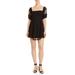Free People Be Your Baby Mini Dress Black
