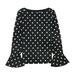 Ralph Lauren Womens Polka Dot Pullover Blouse