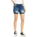 Cover Girl Jeans Womens Denim Shorts Mid Rise Blue Washes with Stretch Size 11\12 Electric Blue (3.5" Inseam)