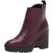 Lucky Brand Worrin Lug Sole Square-Toe Platform Fashion Booties (9.5, DEEP MAHOGANY)