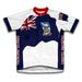 Falkland Islands Flag Short Sleeve Cycling Jersey for Women - Size XS