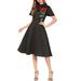 Junior Flutter Sleeve Embroided Swing Dress