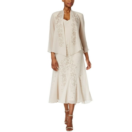 R&M Richards Women's Beaded Jacket Dress - Mother of the Bride Dresses