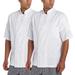 2-PACK Chef Code Basic Short Sleeve Chef Coat with Pearl Buttons, Chef Jacket CC124