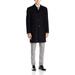 London Fog Men's Signature Wool Blend Top Coat, Black, 42 Short