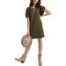 Lucky Brand Womens Ruffled Casual Shift Dress