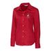 UIC Flames Cutter & Buck Women's Epic Easy Care Nailshead Button-Up Long Sleeve Shirt - Red