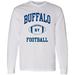 Buffalo Classic Football Arch American Football Team Long Sleeve T Shirt - 2X-Large - White