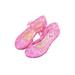 Daeful Girls Summer Sandals Magic Tape Round Toe Solid Color Toddler Shoes Breathable