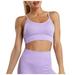 Women's Medium Support Cross Back Wirefree Removable Cups Yoga Sport Bra Workout Tank Top for Women, Sauna Sweat Workout Body Shaper, Neoprene-Free Yoga Vest, Sauna Suit