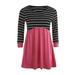 Seyurigaoka Mommy and Me Striped Dress Mother Daughter Sundress Family Look Matching Outfit