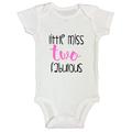 Girls Funny 2 Year Old Toddler Shirt â€œLittle Miss Two Fabulousâ€� Birthday Funny Threadz Kids 0-3 Months, White