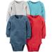 Carter's Baby Boys Multi-Pack Bodysuits, Assorted, 12 Months, Adjustable shoulders By Carters