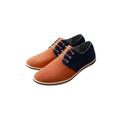 Wazshop Men's Suede Dress Shoes Casual Lace Up Oxfords Shoes