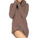 Citgeett Womens Cowl Turtleneck Loose Long Sleeve Pullover Thin Sweater Jumper Shirt Tops Dress
