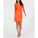 Thalia Sodi Women's Lace Sheath Dress Orange Size Extra Large