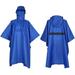 Men Women Raincoat Waterproof Rainwear Rainproof Poncho with Reflective Stripe