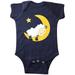 Inktastic Cute Sheep Sleeping On The Moon, White Sheep, Star Infant Short Sleeve Bodysuit Unisex