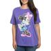 Disney Women's Minnie Mouse Sketch T-Shirt Heather Purple (Plus Size)