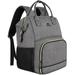 Matein 15.6" Laptop Backpack with Insulated Lunch Cooler Leakproof School/Travel Bag - Gray