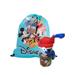 Disney Mickey 15" Drawstring Tote Sling Bag w/ Water Bottle 12oz Popup Lid Set