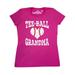 Inktastic Tee Ball Grandma Heart Ball Adult Women's T-Shirt Female