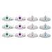 Princess Tiara - 12-Pack Rhinestone Crown Headpieces, Dress Up Set for Little Girls, Kids Play Jewelry, Costume Accessories, 4 Colors