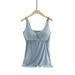 Luiryare Women Maternity Nursing Tank Top Breastfeeding Tee Sling Front Hanging Buckles Pregnancy Shirt